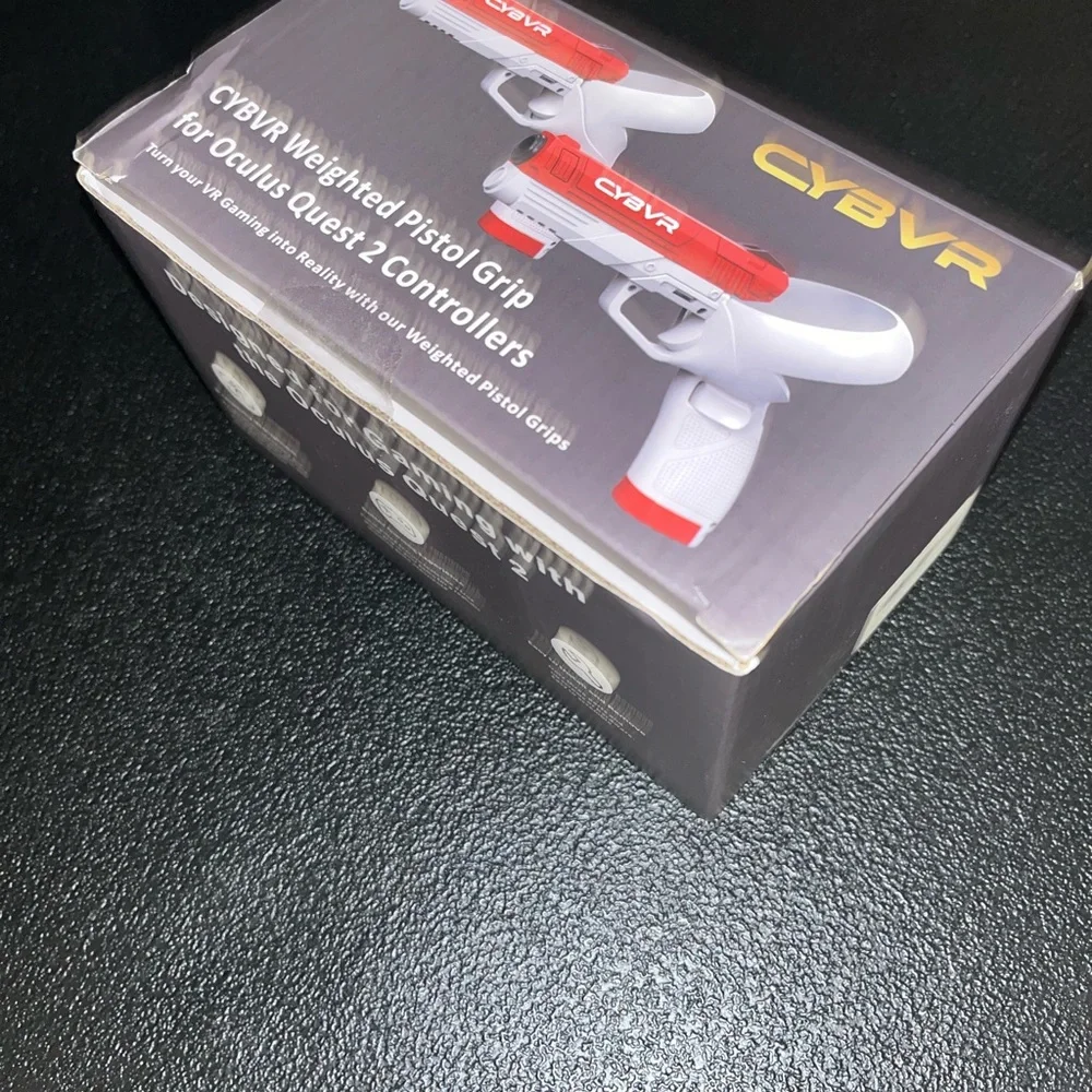 CYBVR WEIGHTED PISTOL GRIP FOR OCULUS QUEST 2 CONTROLLERS.